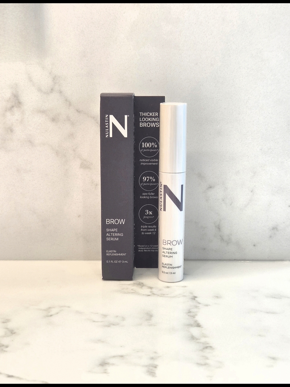 Nulastin BROW Shape Altering Serum 3ml - NEW IN BOX Retail $84